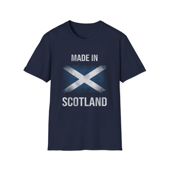 T-Shirt – Made in Scotland Saltire, Dark