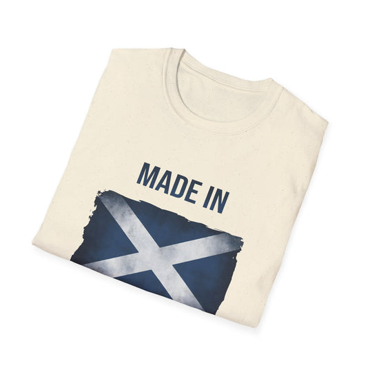 T-Shirt – Made in Scotland Saltire, Light