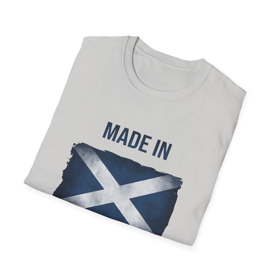 T-Shirt – Made in Scotland Saltire, Light