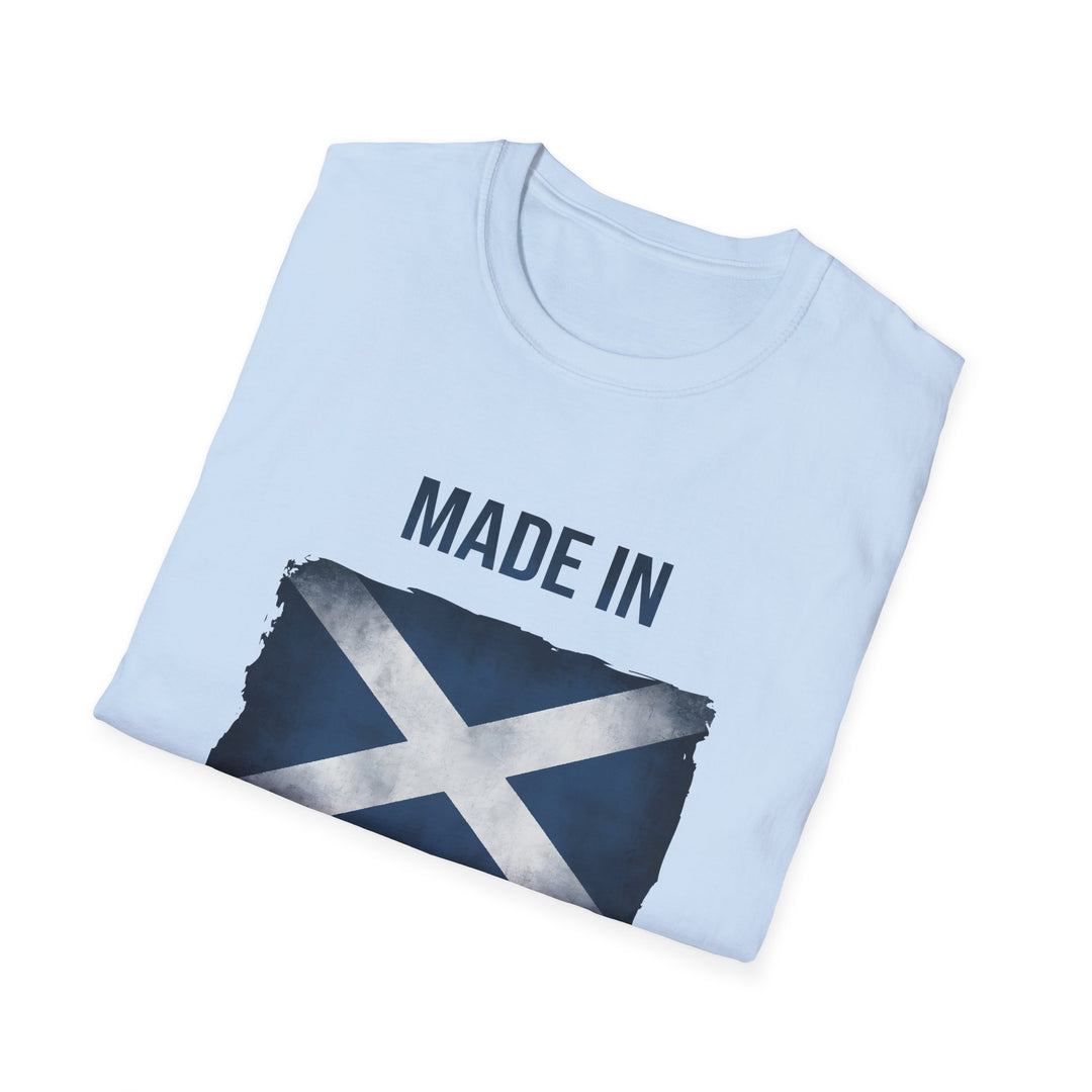 T-Shirt – Made in Scotland Saltire, Light