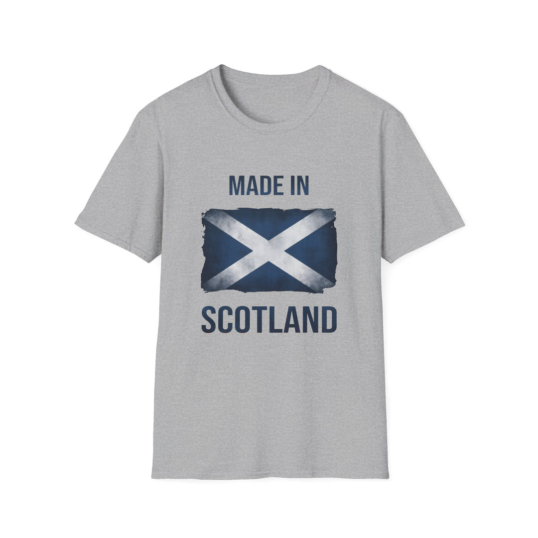 T-Shirt – Made in Scotland Saltire, Light