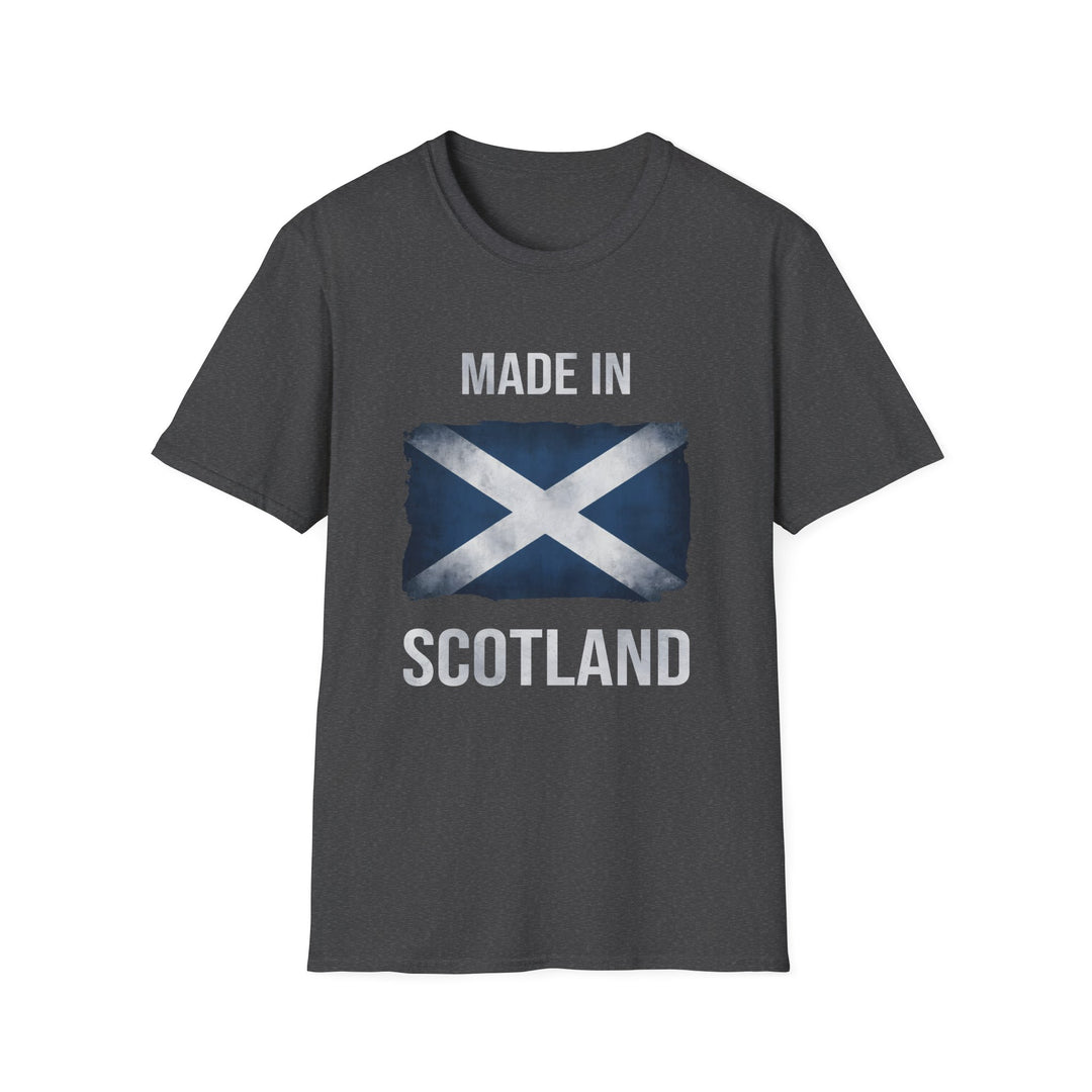 T-Shirt – Made in Scotland Saltire, Dark