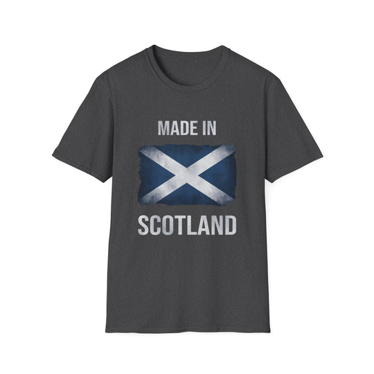 T-Shirt – Made in Scotland Saltire, Dark