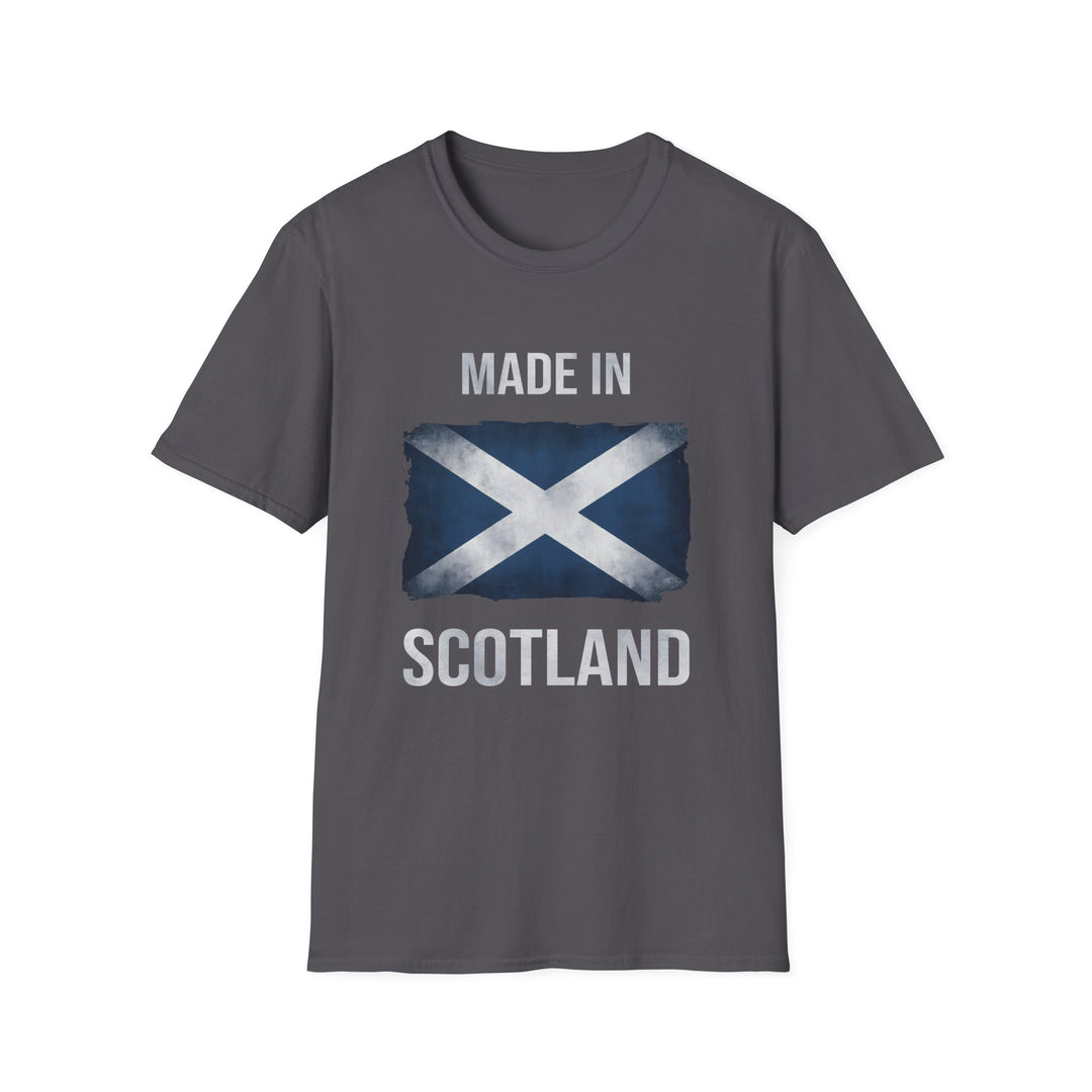 T-Shirt – Made in Scotland Saltire, Dark