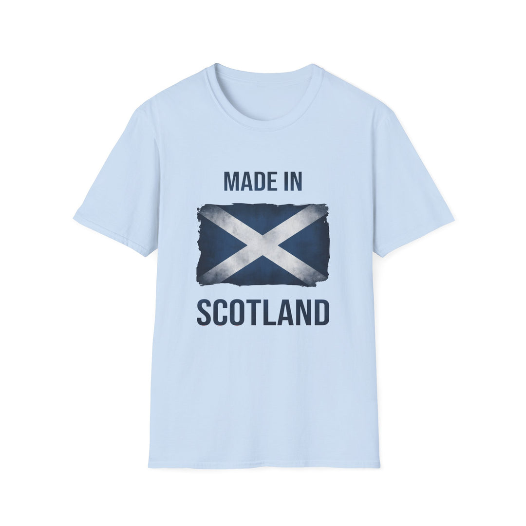 T-Shirt – Made in Scotland Saltire, Light