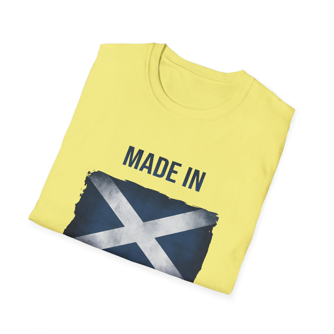 T-Shirt – Made in Scotland Saltire, Light