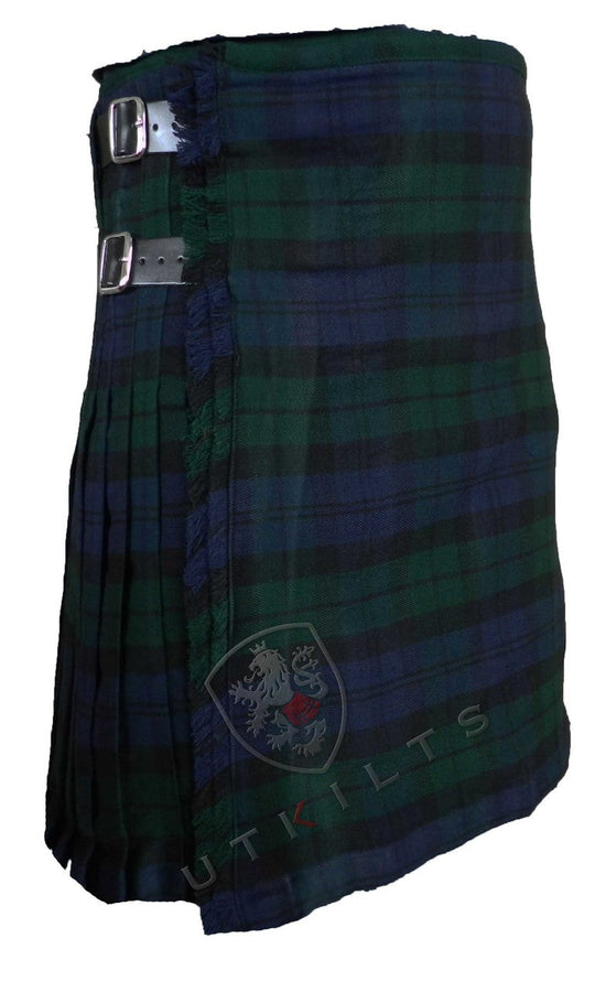 CLEARANCE! Black Watch Polyviscose Traditional Tartan Kilt - 45x18