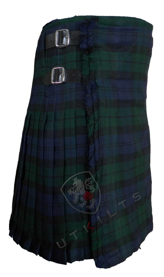 CLEARANCE! Black Watch Polyviscose Traditional Tartan Kilt - 45x18