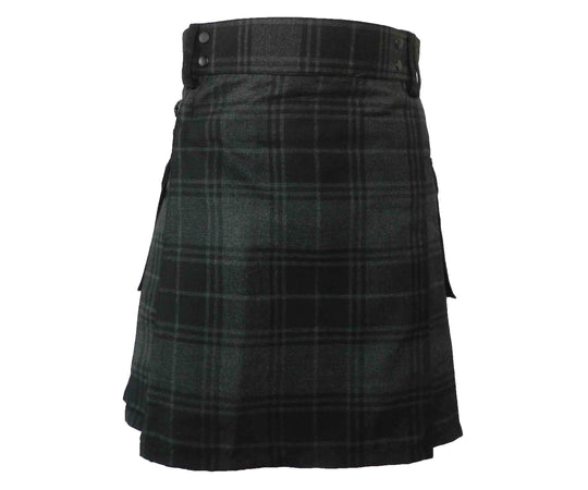 CLEARANCE! Standard Highlander Gray Tartan Utility Kilt - 34x20