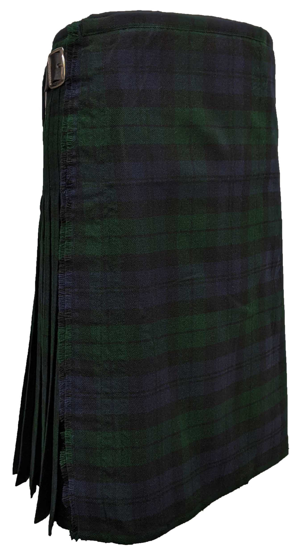 CLEARANCE! Standard Solid Black Wool Tartan Kilt - 44x20