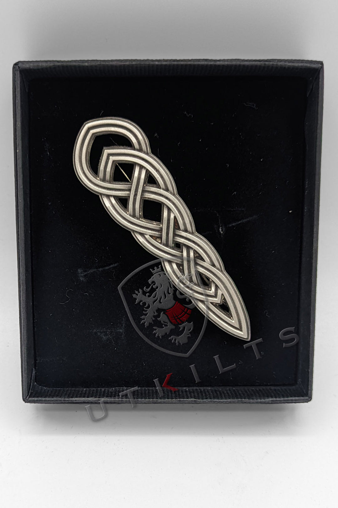 Premium Braided Knot Kilt Pin - Matte or Polished Finish