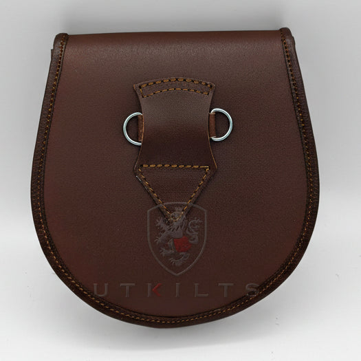 Kilt Sporran – Daywear, Celtic Knot Embossed Brown