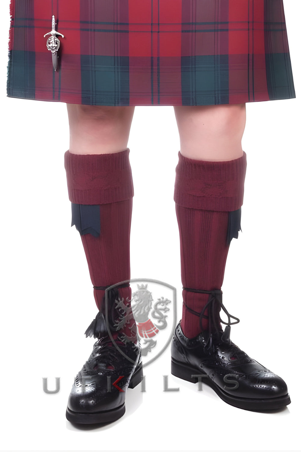Kilt Hose – Inverloch, Burgundy