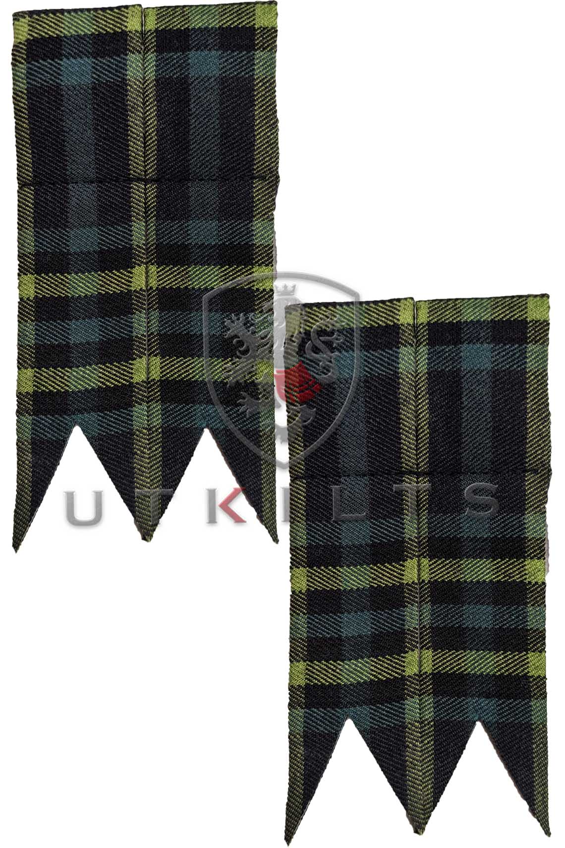 Celtic Irish Polyviscose Tartan Kilt Hose Flashes
