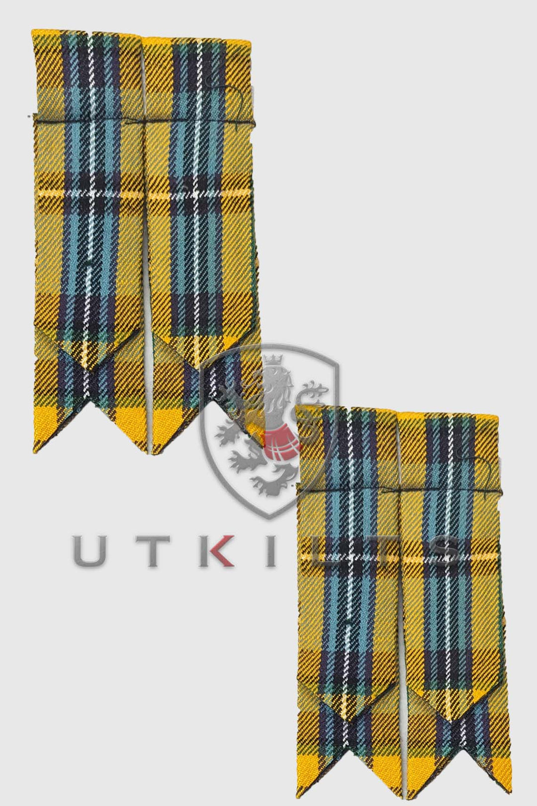 Traditional Scottish Kilt Hose Flashes - Highlanders Tartan Design For Men's Kilt Outfit