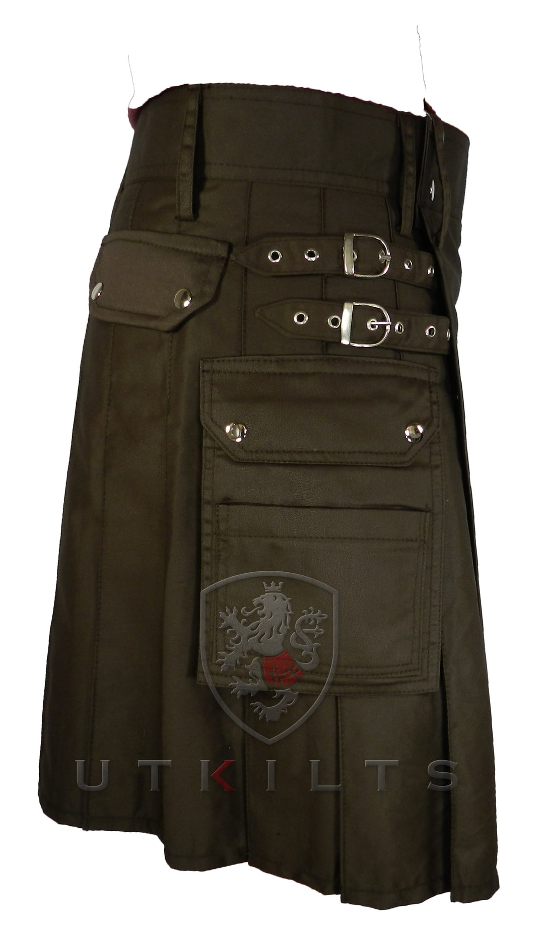 CLEARANCE! Deluxe Dark Brown Utility Kilt - 44x23