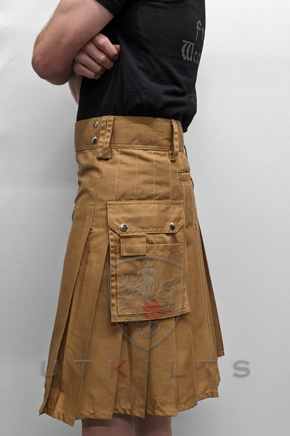 Utility Kilt – GlenTorin Dark Khaki | Durable, Functional