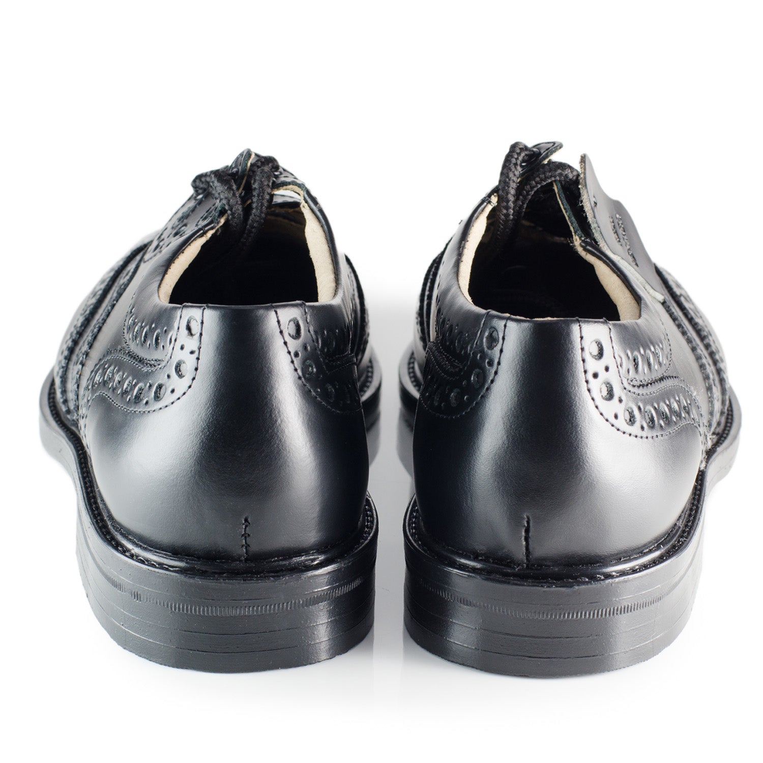 Ghillie Brogue Shoes – InverLoch, Endrick Black – UT Kilts