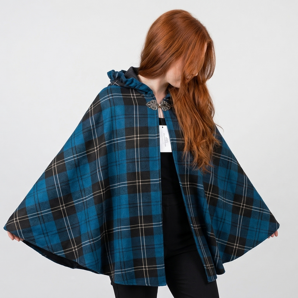 CLEARANCE! Ramsay Blue Hooded Cape