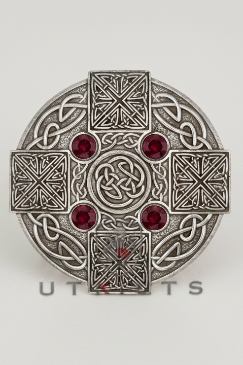 Plaid & Sash Brooch – InverLoch, Stone Celtic