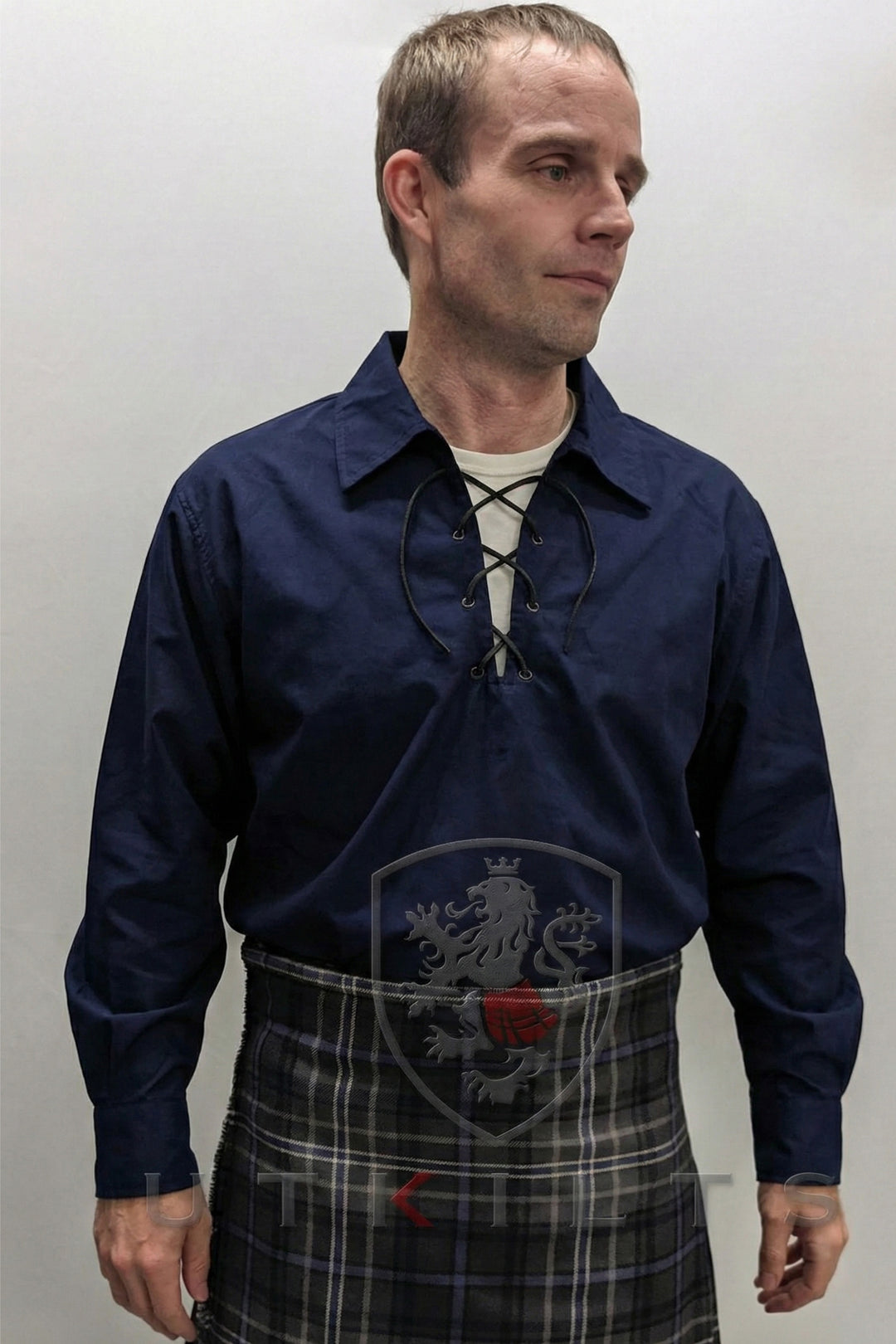 Ghillie Shirt – Jacobite, Blue Long Sleeve