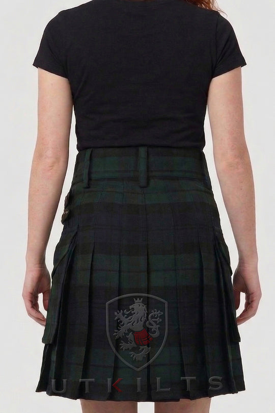Ladies Utility Kilt – GlenIsla, Black Watch
