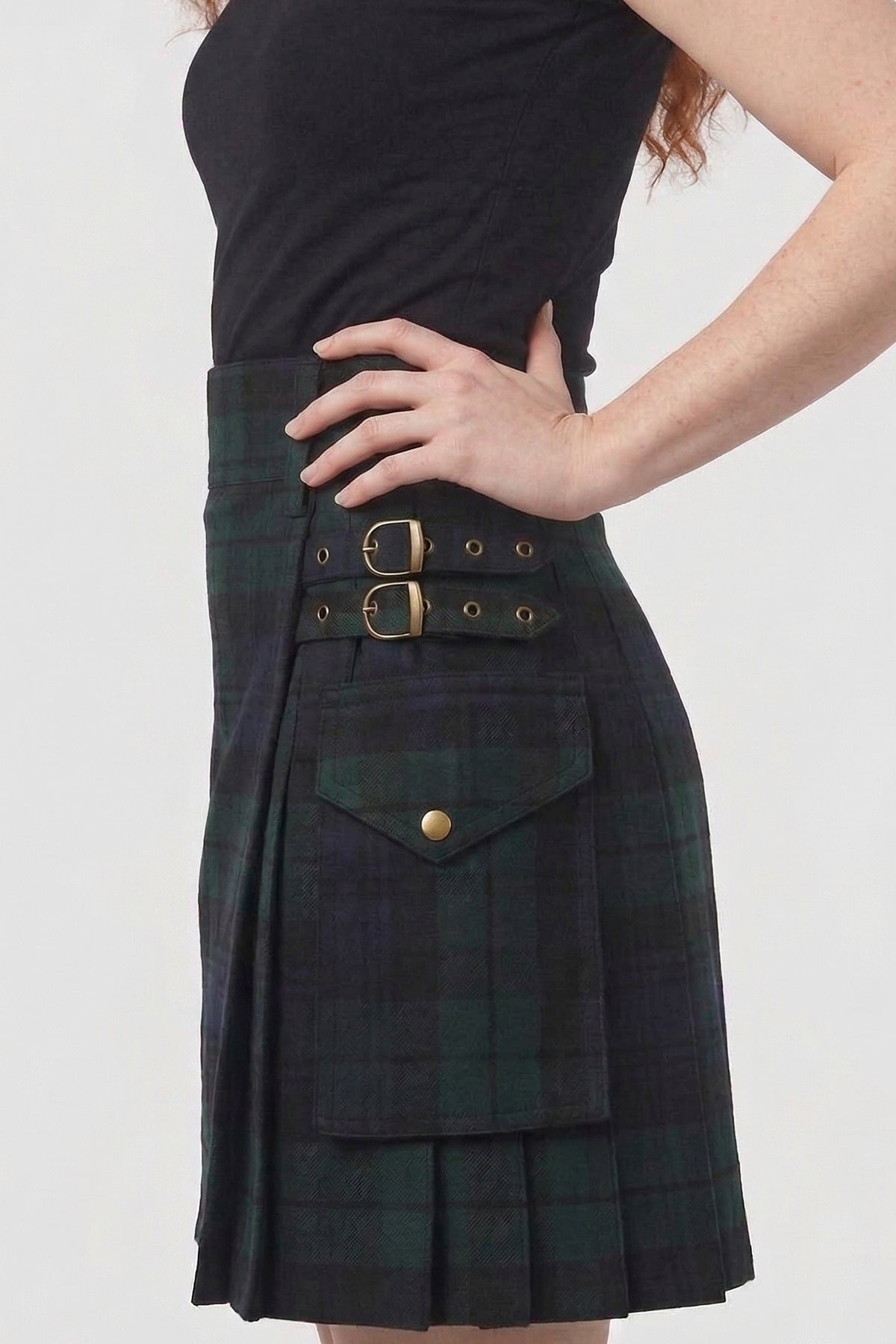blue dress for baby girl Ladies GlenIsla Black Watch Utility Kilt – Durable & Functional – UT Kilts