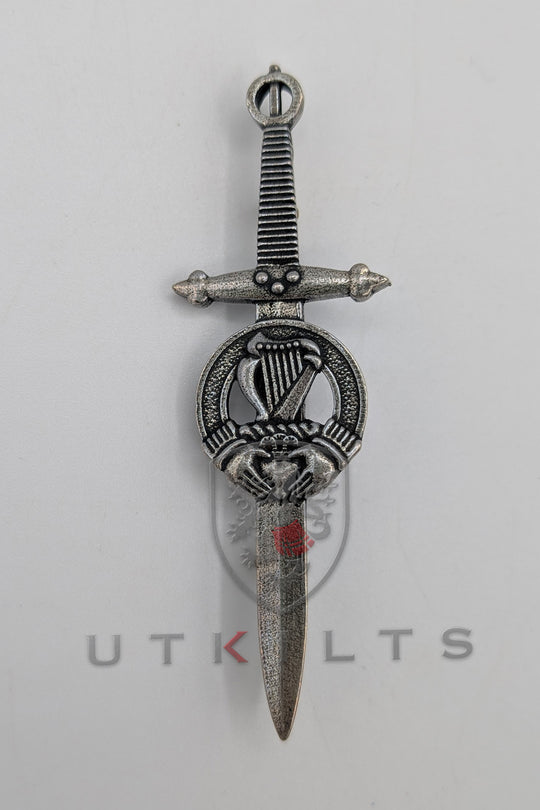 Kilt Pin – Inverloch, Irish Harp Crest