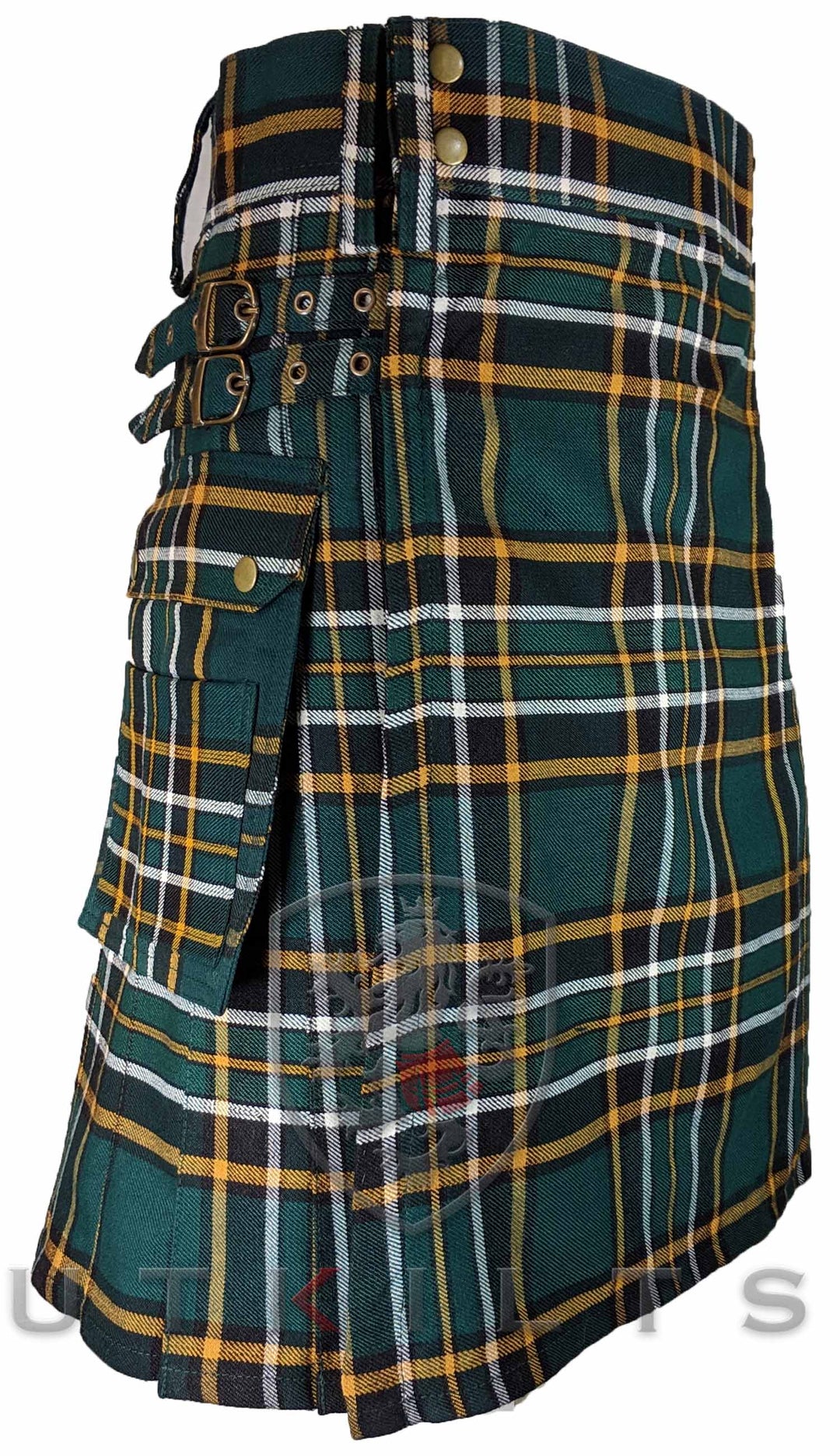 CLEARANCE! Standard Irish Heritage Tartan Utility Kilt - 34x23
