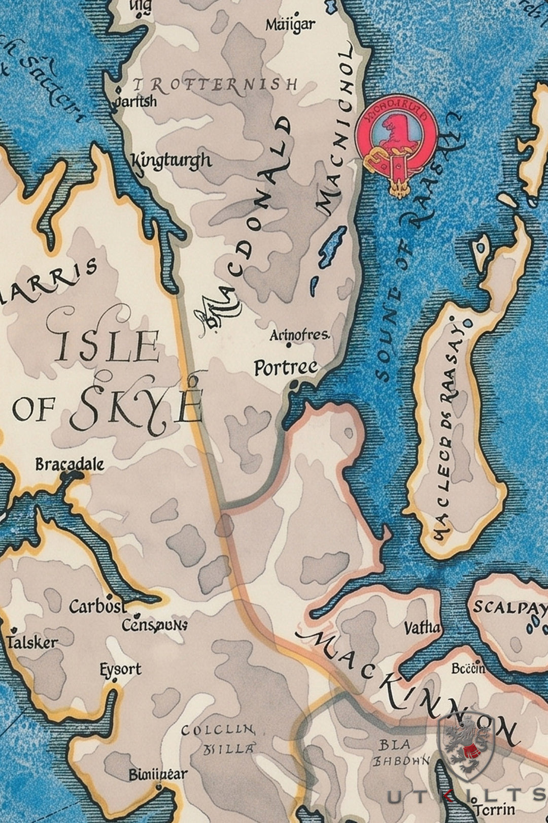 Clan Map – Isle of Skye, Clans and Families