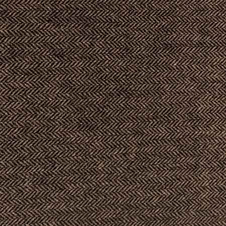 A close-up of a brown and black fabric featuring a distinctive zigzag pattern, showcasing its texture and design.

