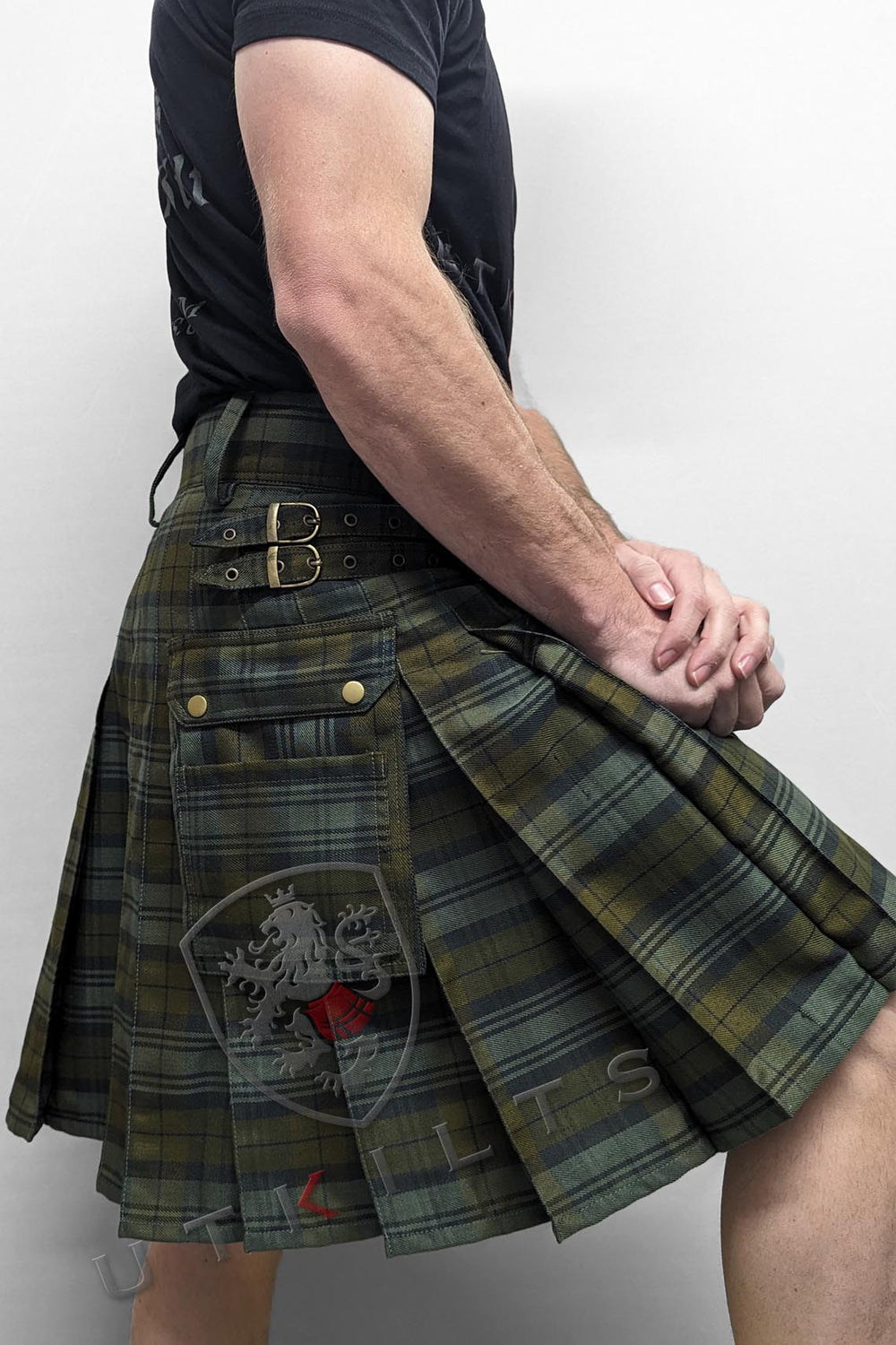 CLEARANCE! Utility Kilt – GlenLoch, Black Watch Weathered - 36x22
