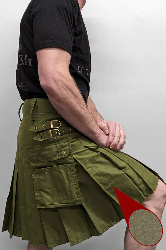 Standard Olive Green Utility Kilt Ripstop