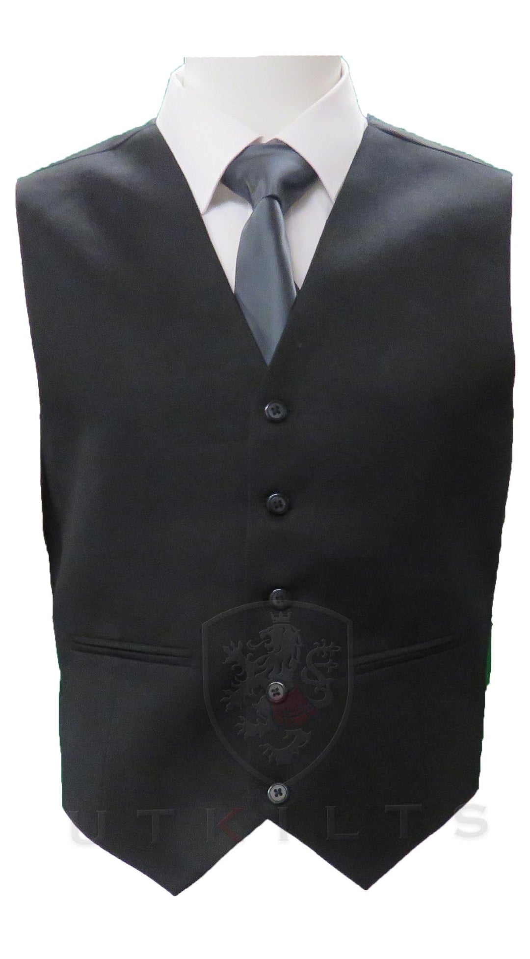 CLEARANCE! Modern Kilt Vest Black- 38 Custom