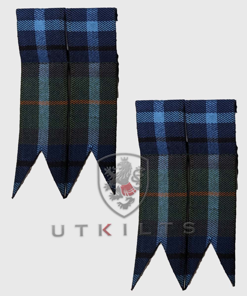 New York City Polyviscose Tartan Kilt Hose Flashes