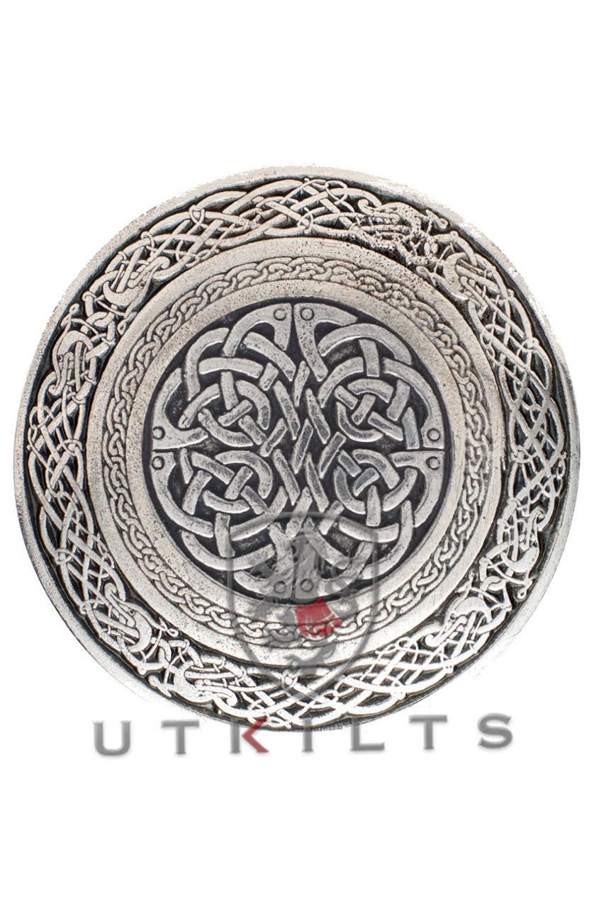 Kilt Buckle – Inverloch, Round Celtic Weave