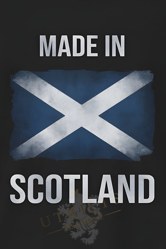 T-Shirt – Made in Scotland Saltire, Dark