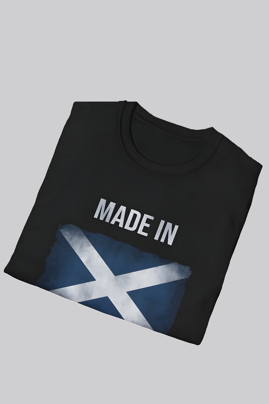 T-Shirt – Made in Scotland Saltire, Dark