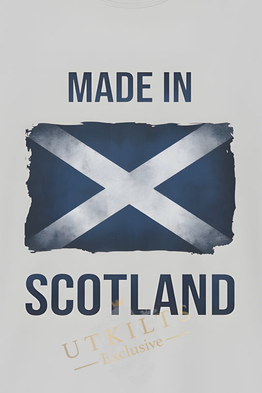 T-Shirt – Made in Scotland Saltire, Light