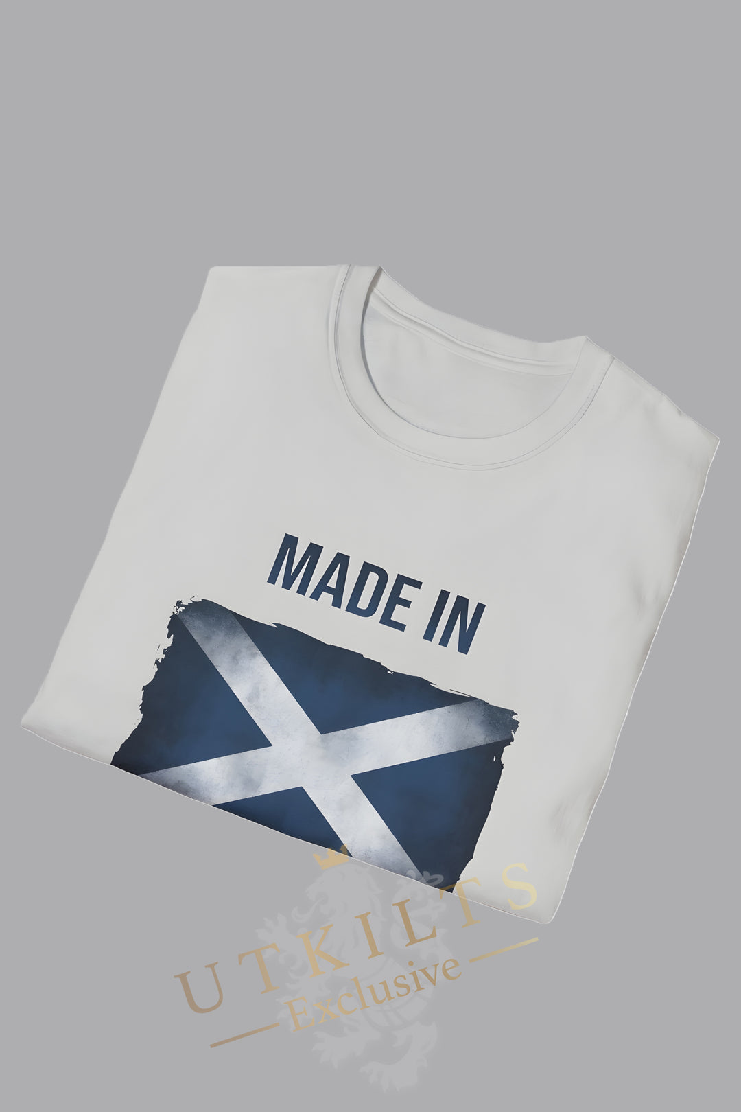 T-Shirt – Made in Scotland Saltire, Light