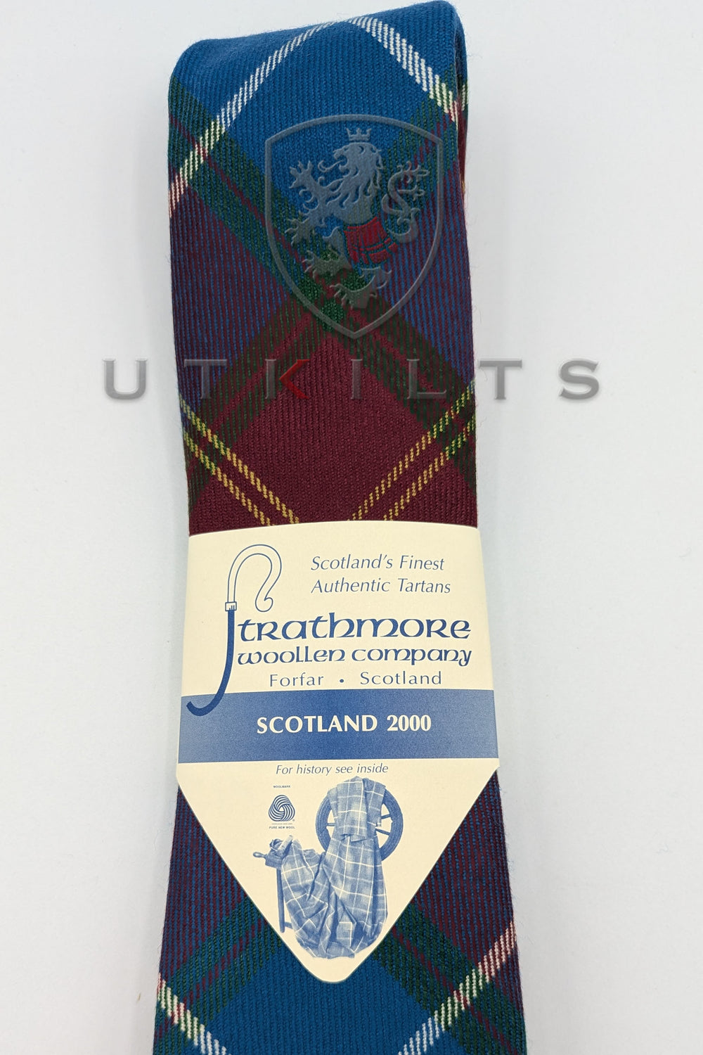 Premium Scotland 2000 (Millennial) Wool Tartan Neck Tie