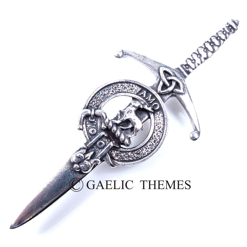 A beautifully crafted silver dagger