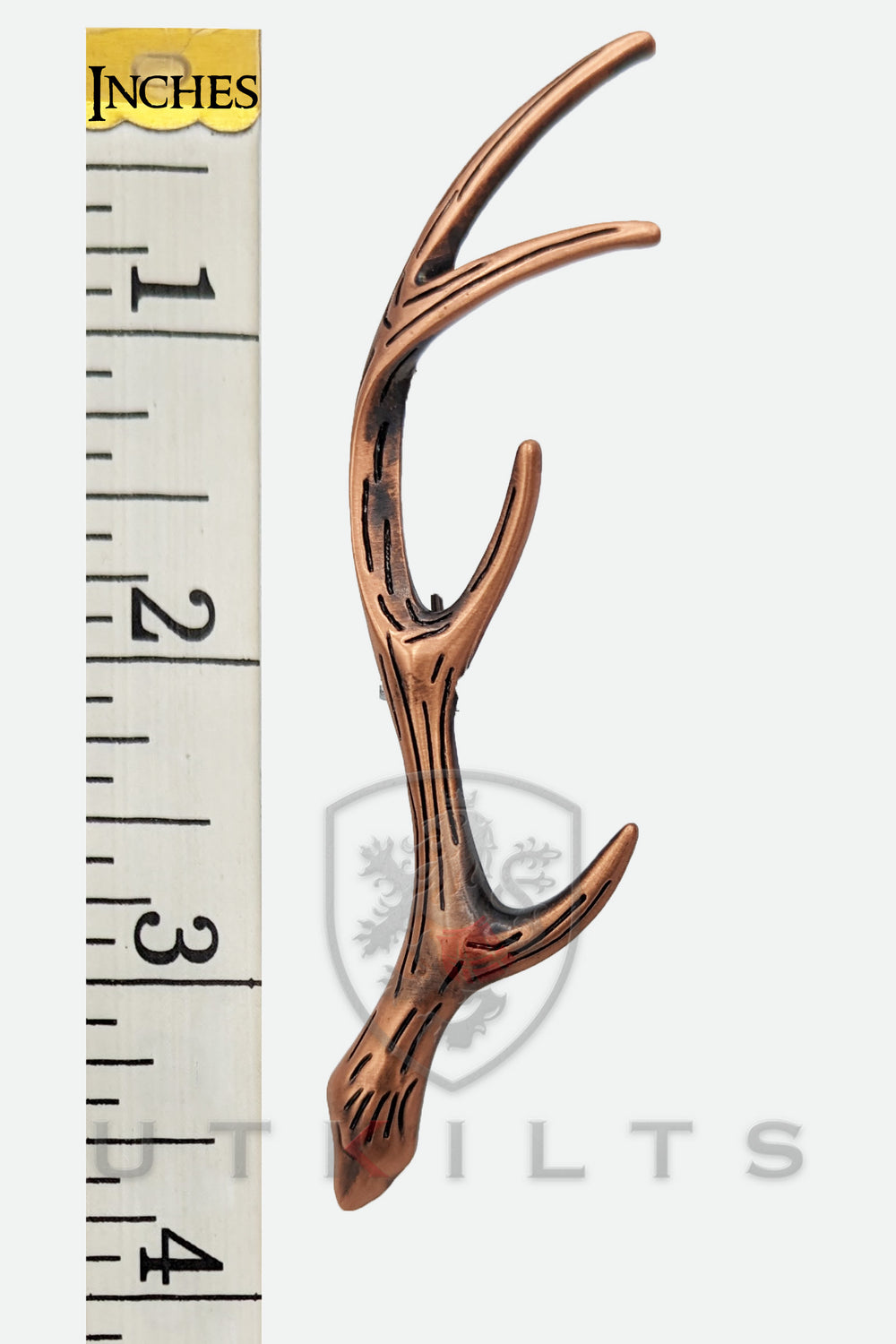 Premium Stag Antler Copper Finish Kilt Pin