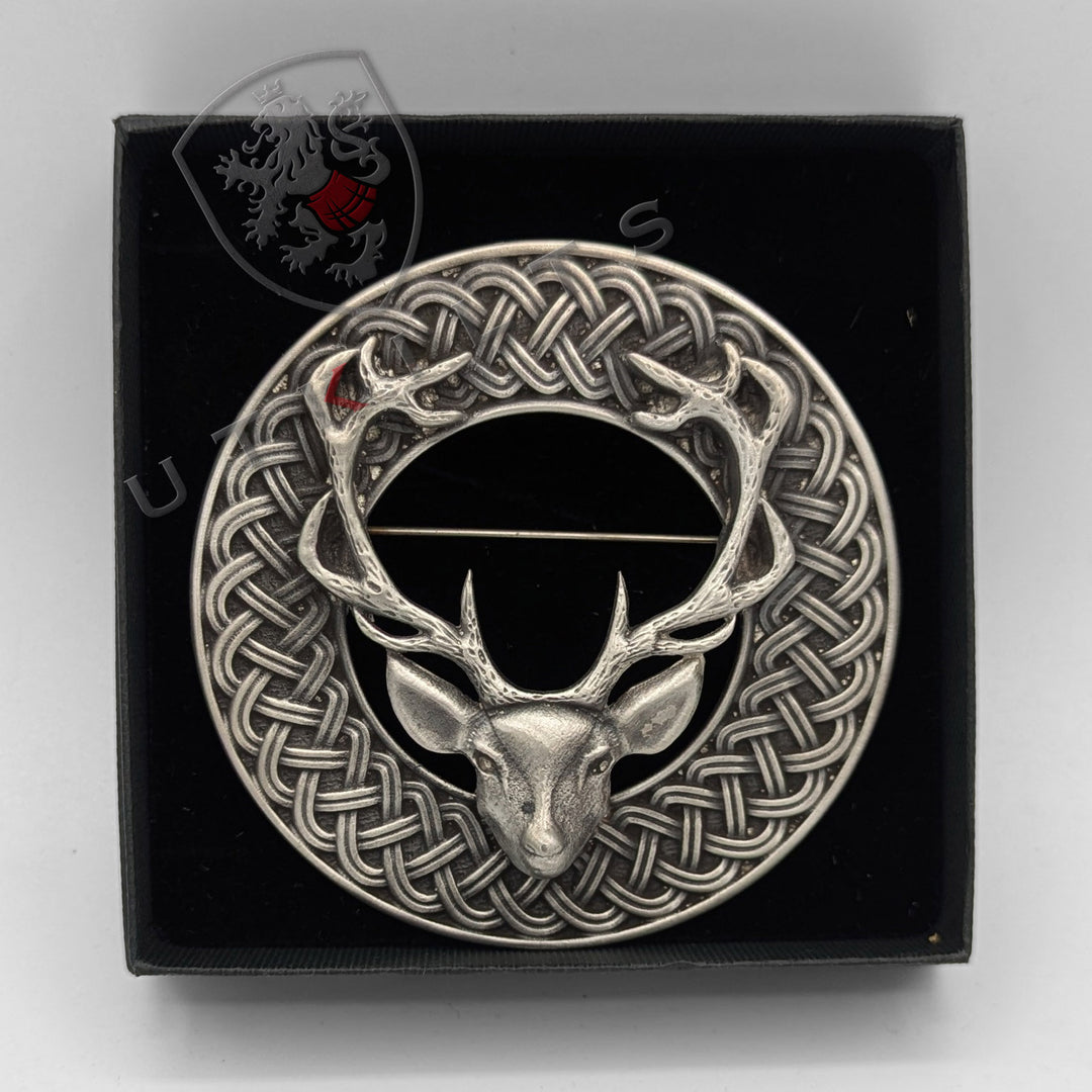 Premium Stag Head Brooch