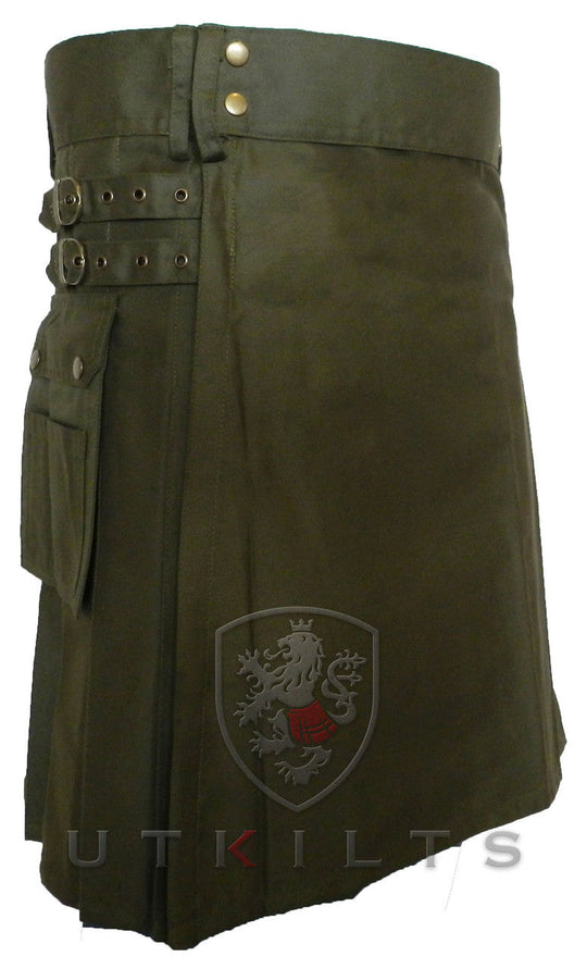 Standard Utility Kilt - Olive Green