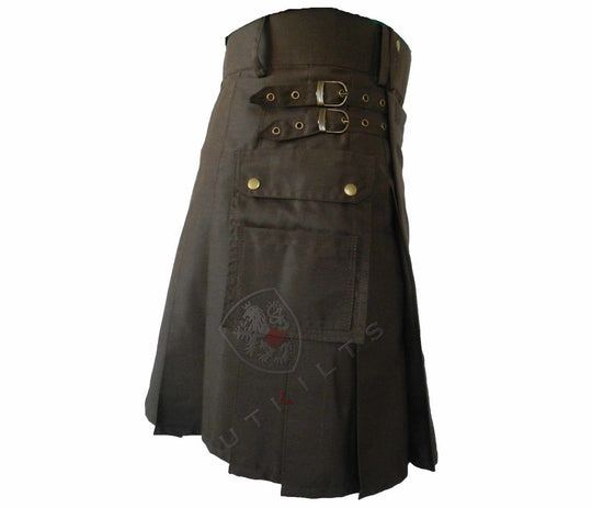 Standard Dark Brown Utility Kilt side 2