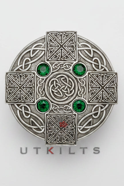 Plaid & Sash Brooch – InverLoch, Stone Celtic