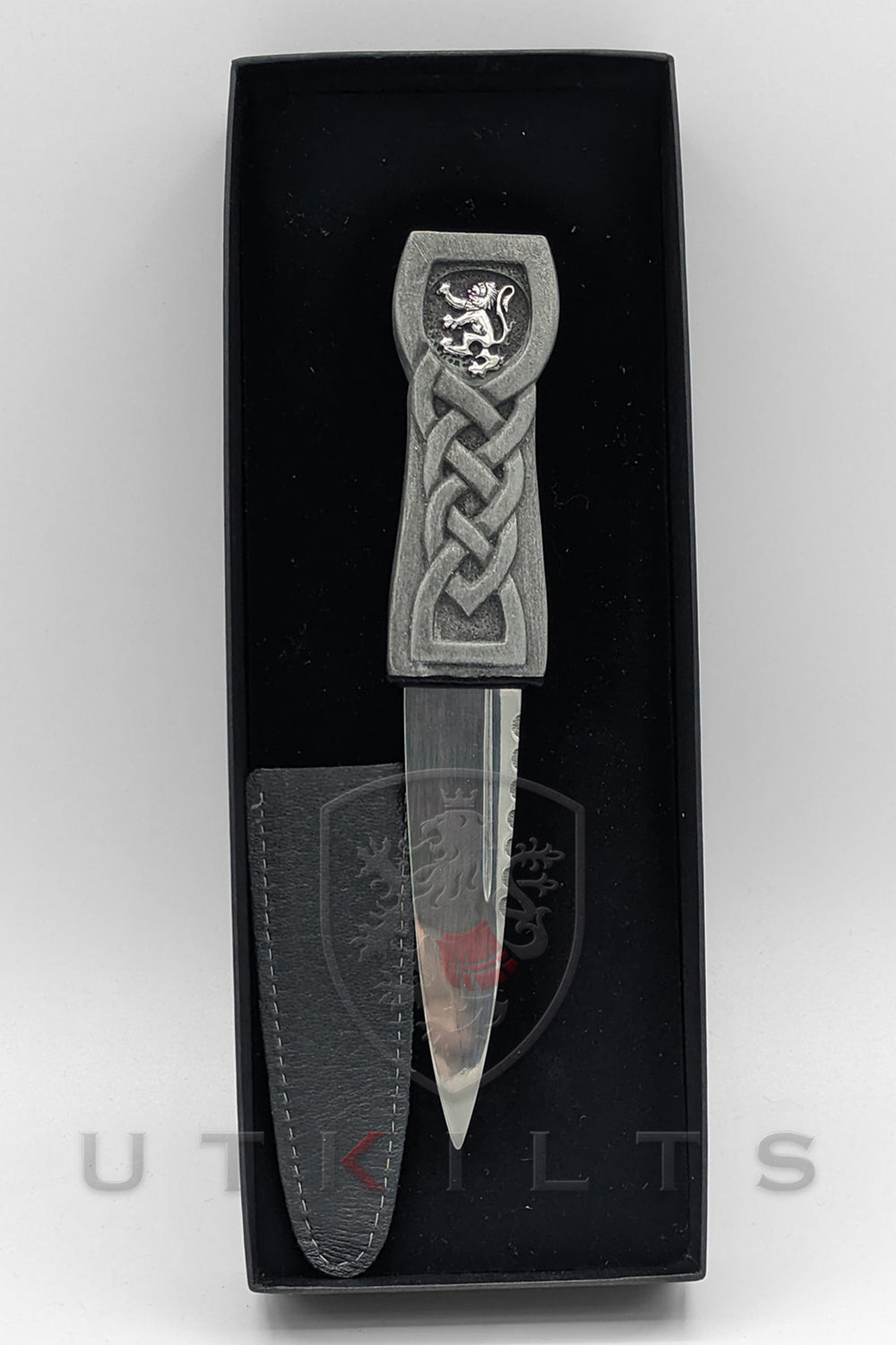 Sgian Dubh – Inverloch, Stone Effect Handle with Pewter Accents