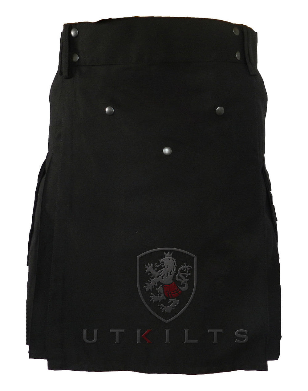 CLEARANCE! Ultimate Black Utility Kilt with Comfort Waist - 54x23
