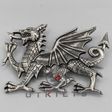 Premium Welsh Dragon Cap Badge